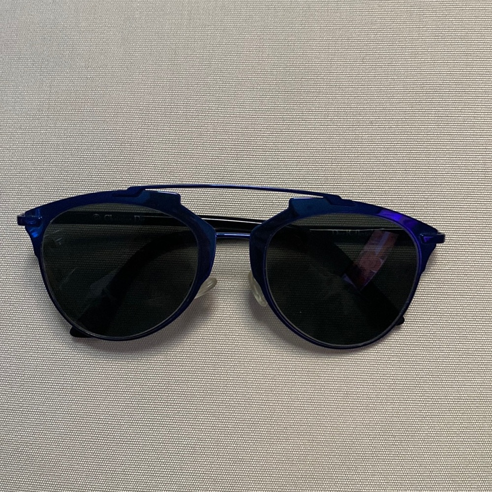 Dior Blue Metallic Sunglasses